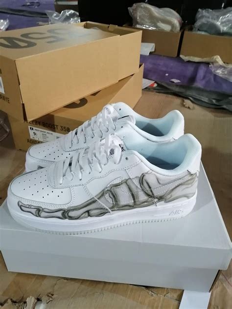 white skeleton af1 dhgate